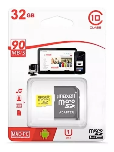 MEMORIA 32 GB CLASE 10 SANDISK / MAXELL