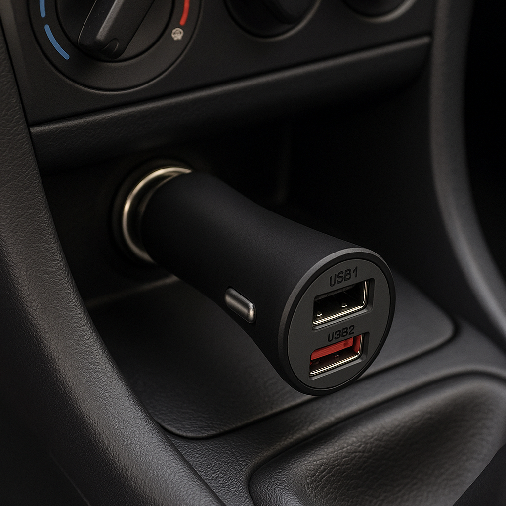 Cargador para Auto Dual USB-A - 37W