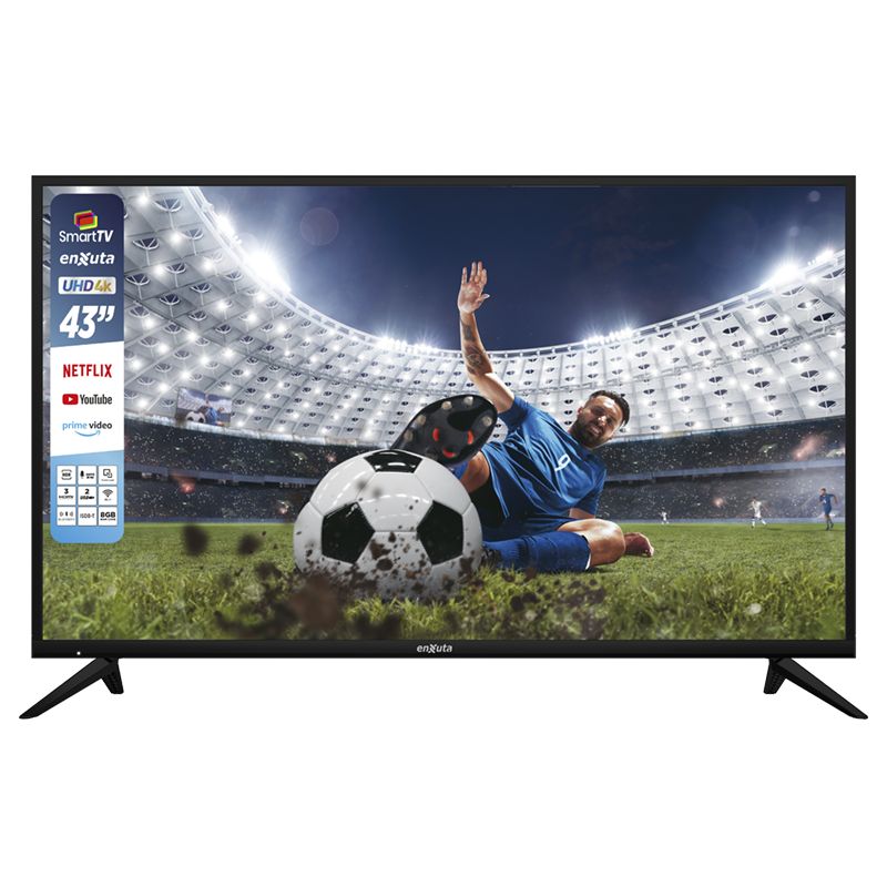 Smart TV UHD 4K Enxuta - 43 - LEDENX1243SDF4KW