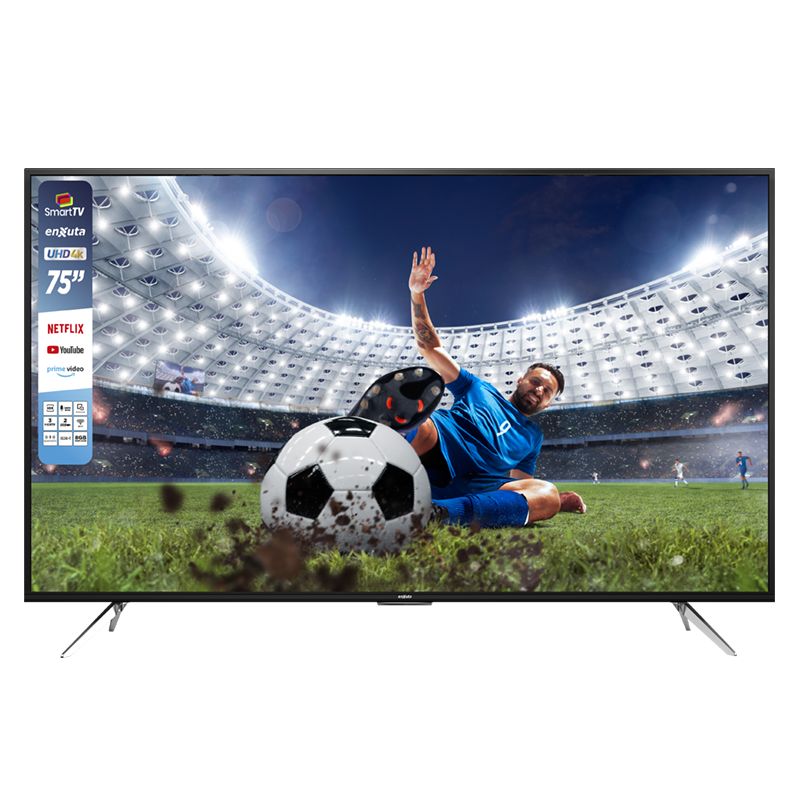 Smart TV UHD 4K Enxuta - 75 - LEDENX1250SDF4KW